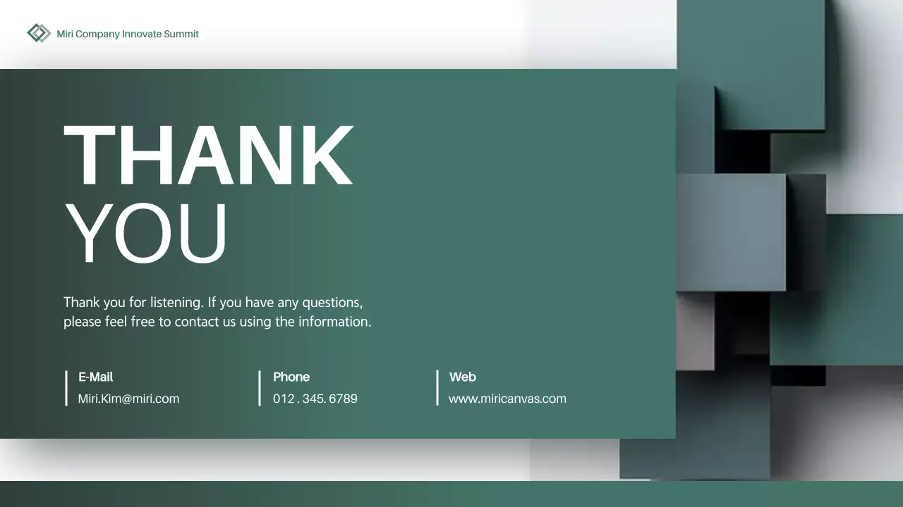 Green Modern Business Report Presentation