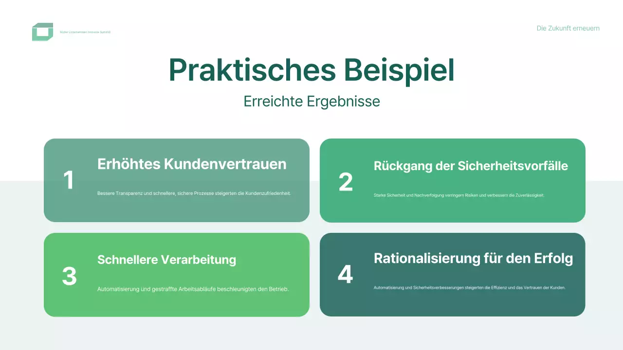 grünes modernes Konferenzdesign