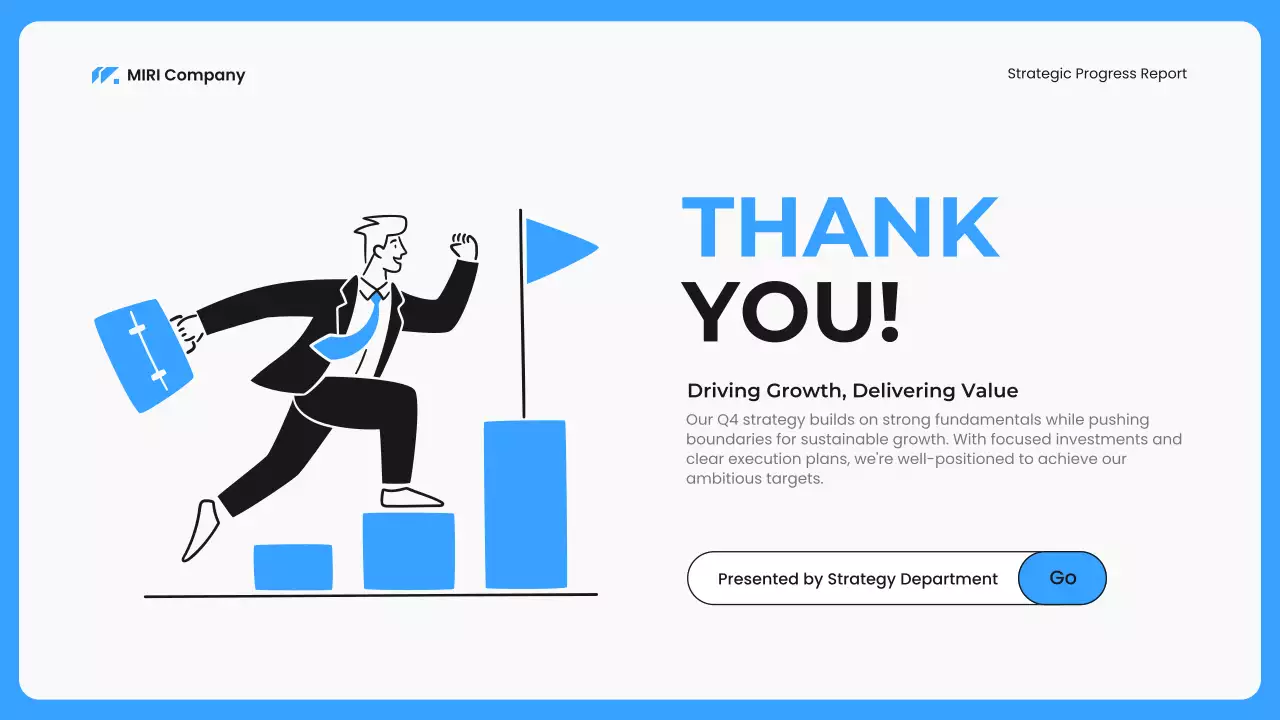 Blue Modern Business Report Presentation