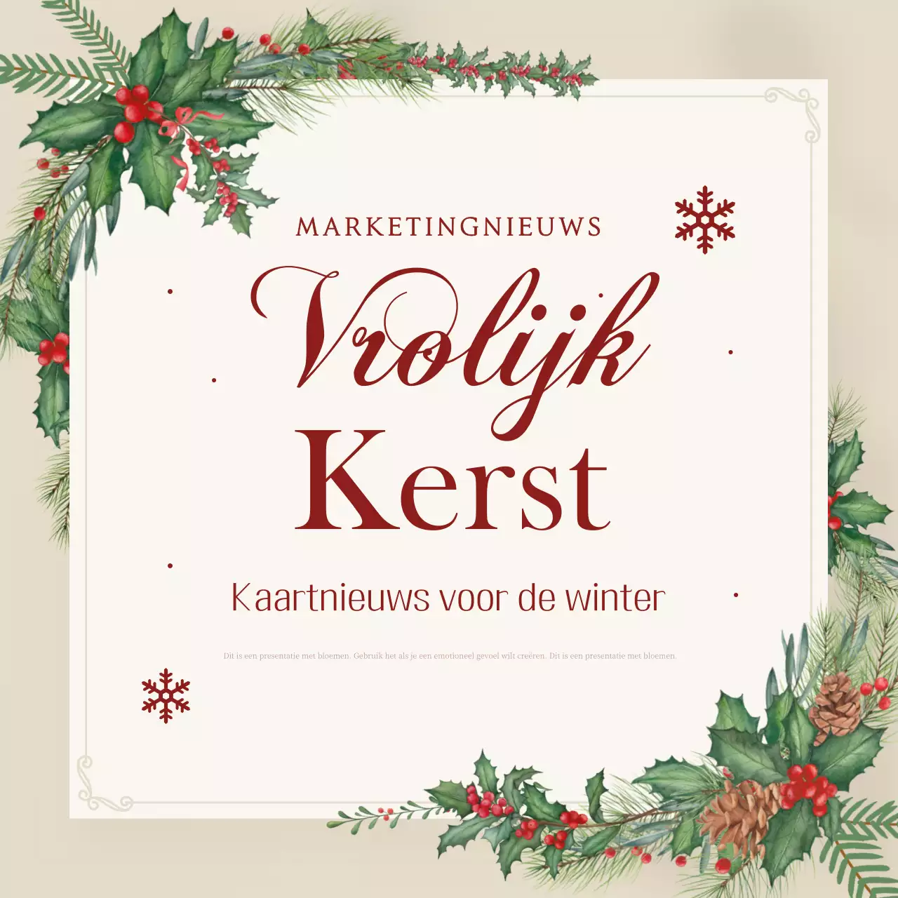 Promoot een chic kerstevenement in beige