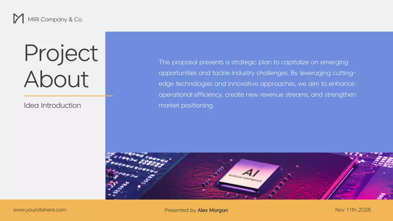 Blue Clean Business Presentation