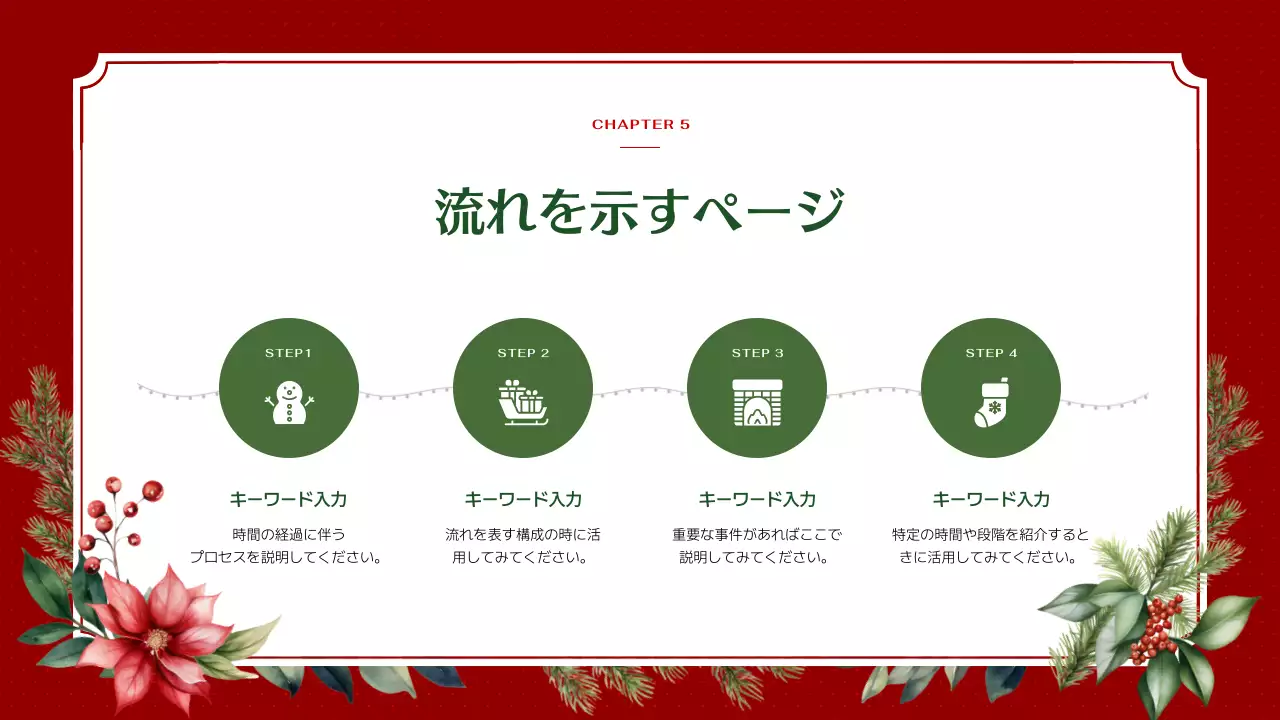 赤 上品 クリスマス プレゼンテーション