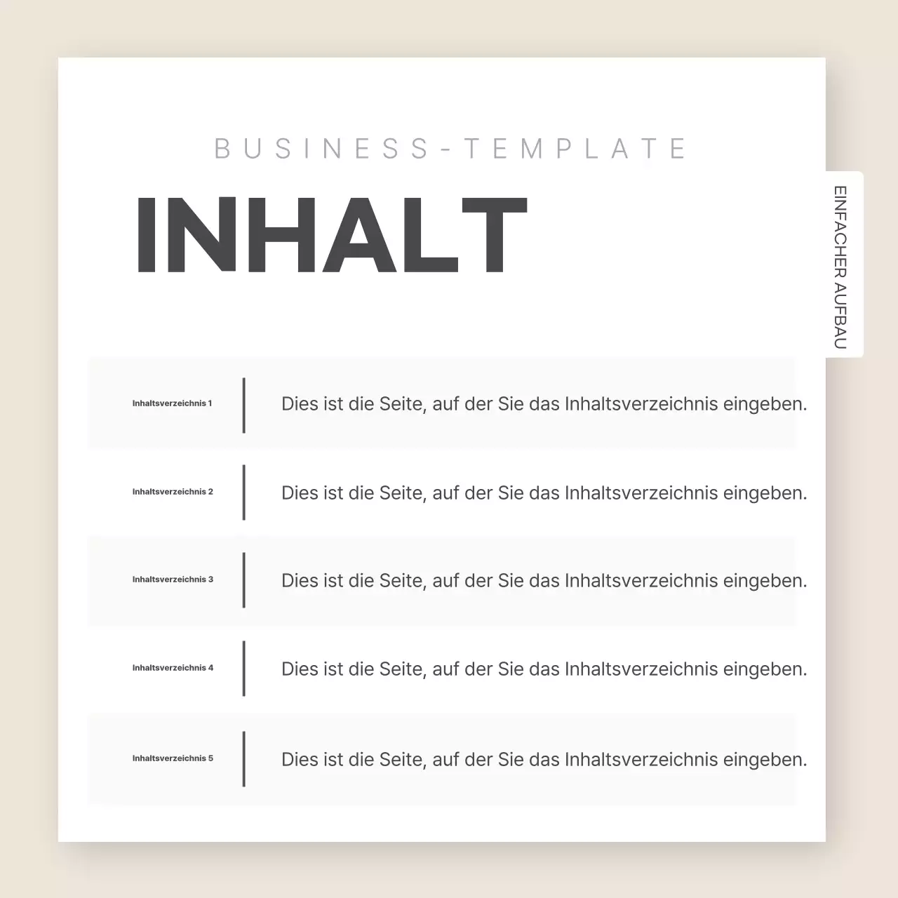 Mint Einfache Vorlage Anzeigen