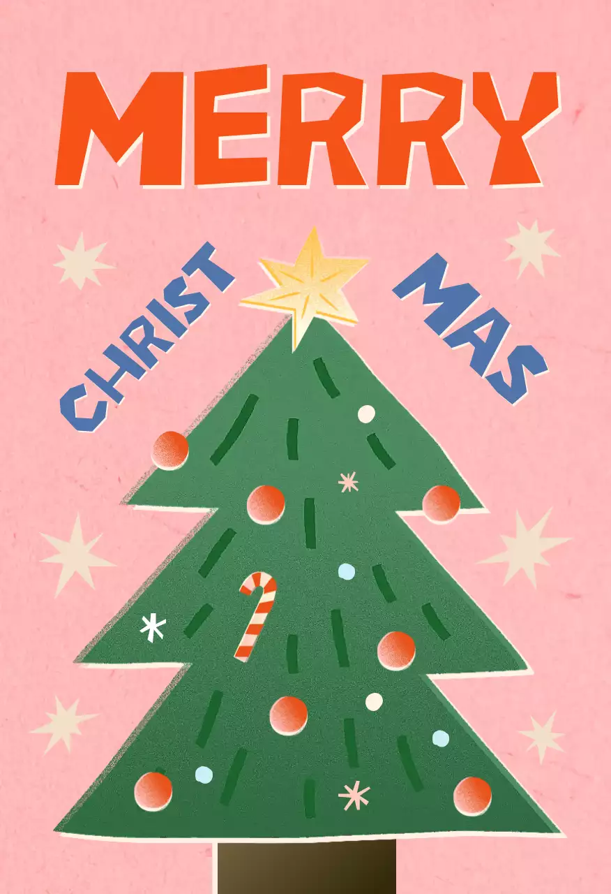 파랑 심플 겨울 축제