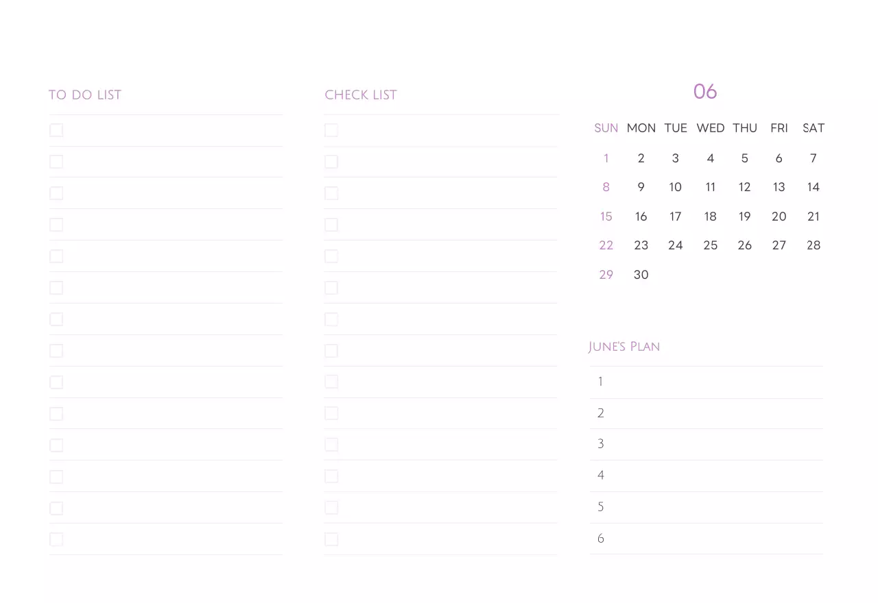 白と黒のシンプルな2025年版数字卓上カレンダー