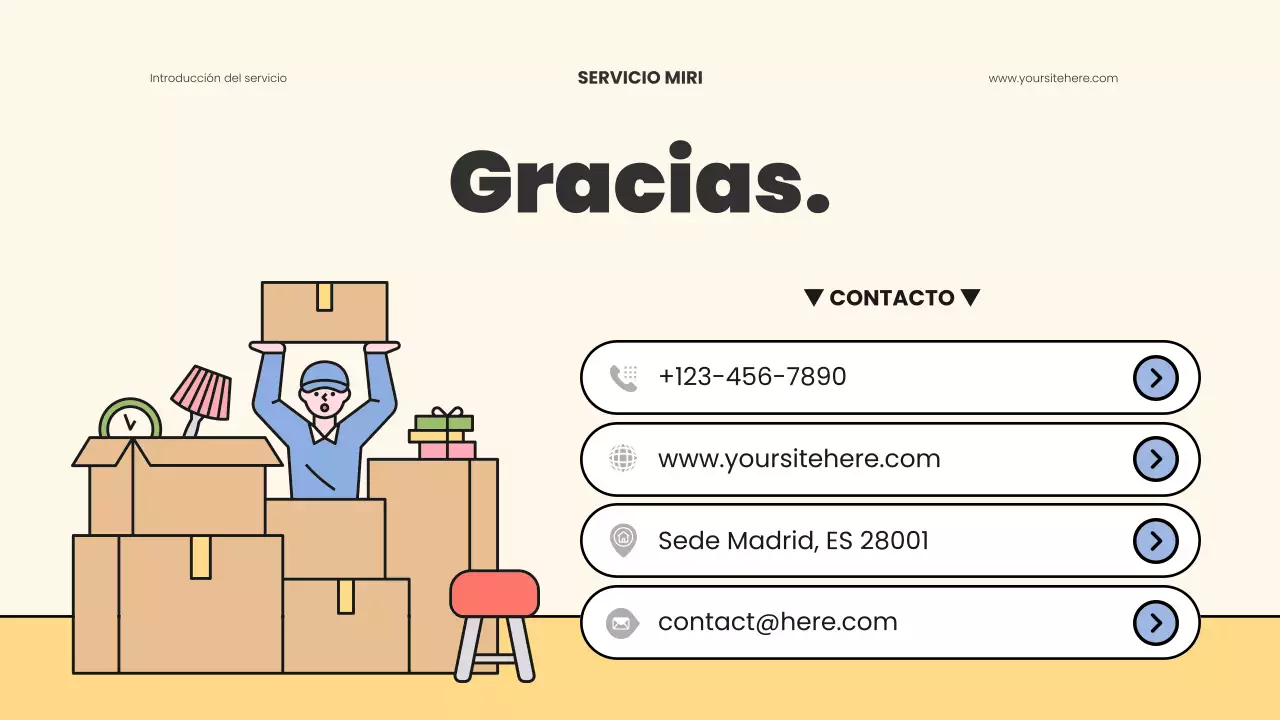 anuncio de mudanza moderno beige