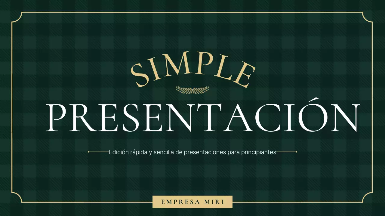 Explicación de la presentación sencilla de caqui