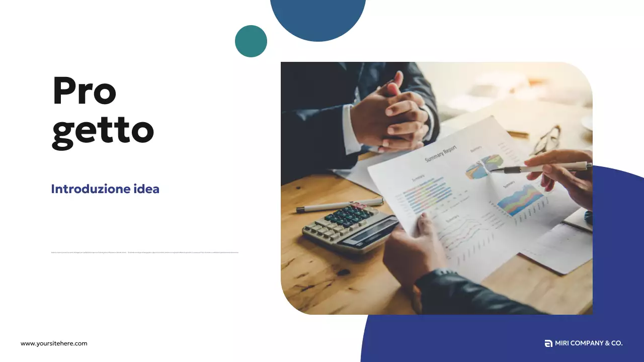 proposta commerciale moderna blu