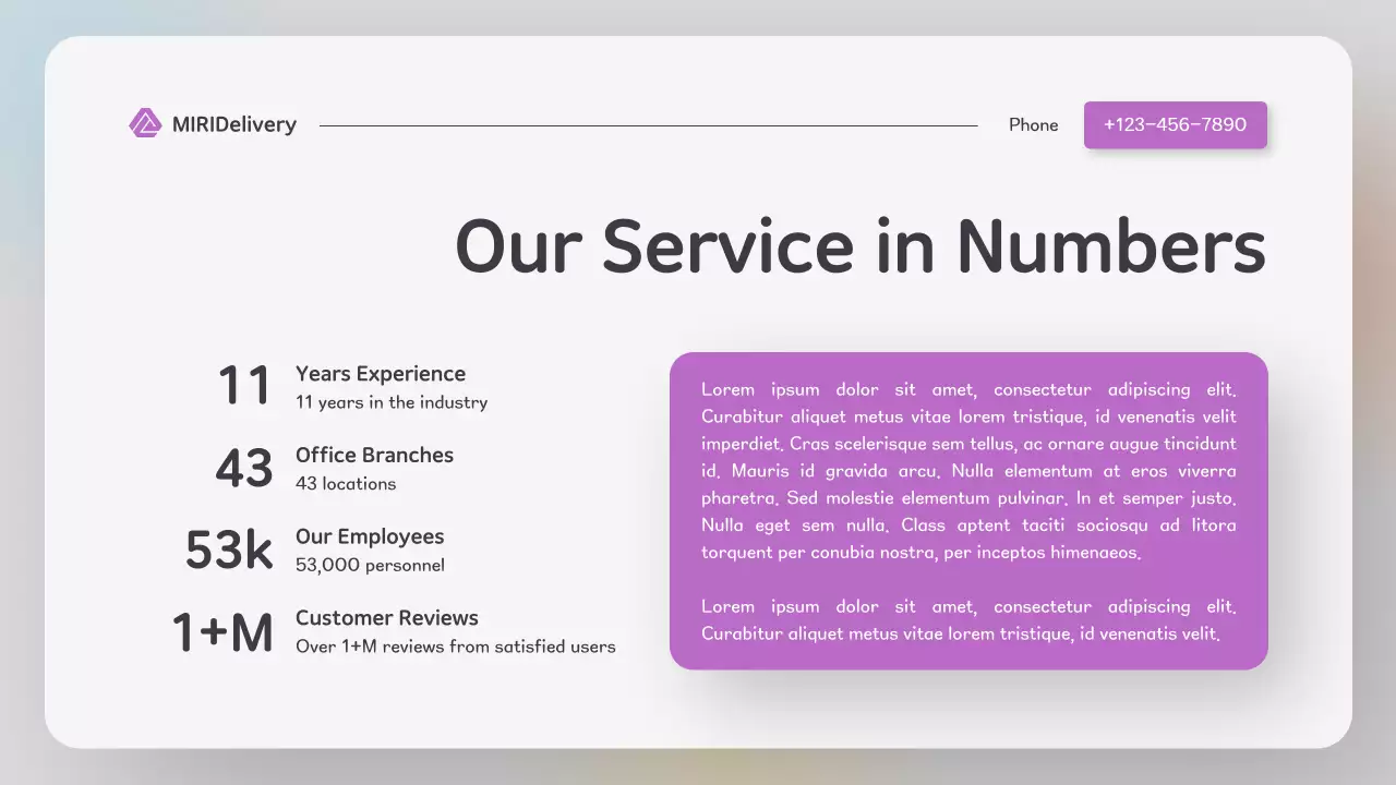 Purple Modern Delivery Promotion Presentation