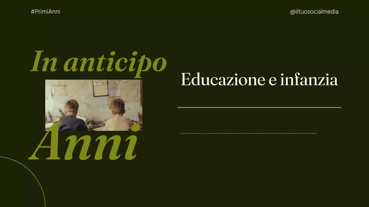 presentazione della biografia classica verde