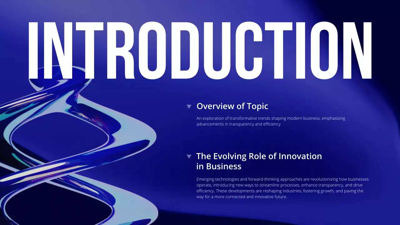 블루 모던 비즈니스 컨퍼런스 프레젠테이션