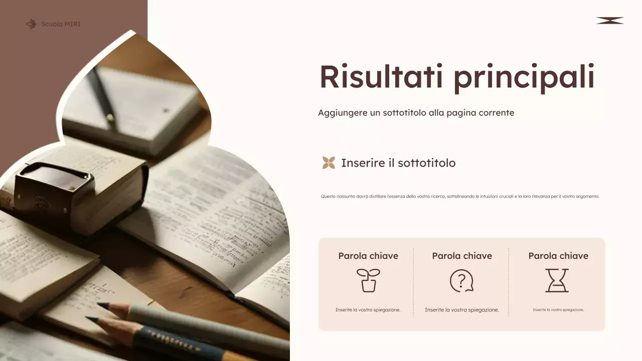 classe di educazione moderna beige