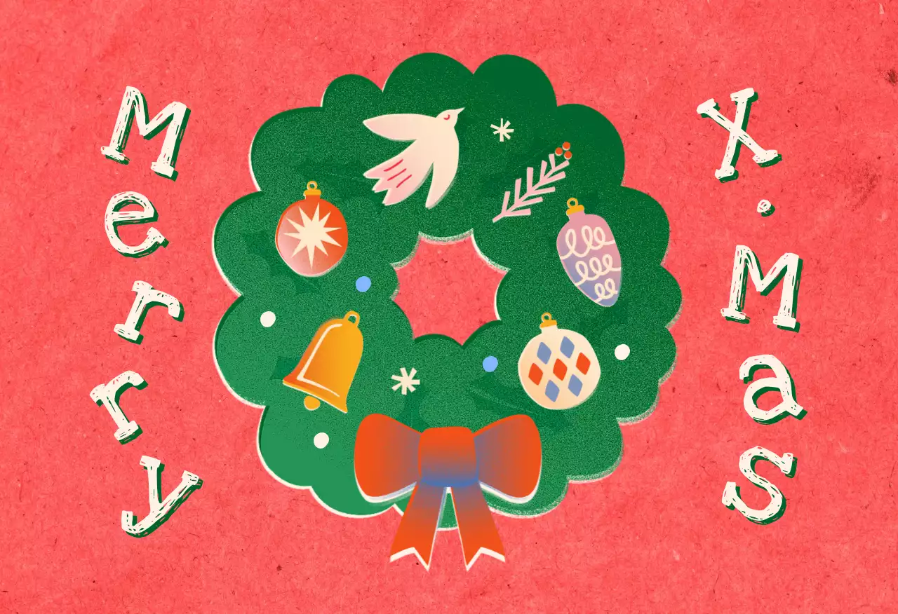 빈티지 크리스마스 카드