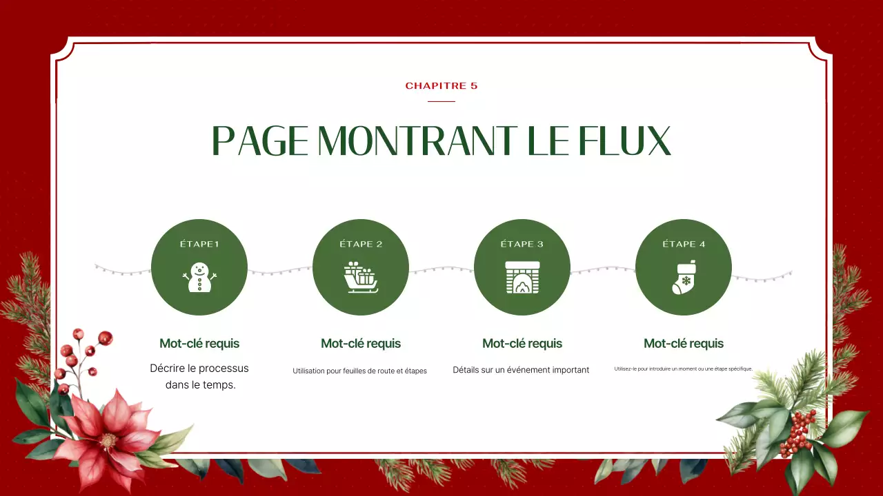 Luxueux planificateur de fond de Noël en rouge