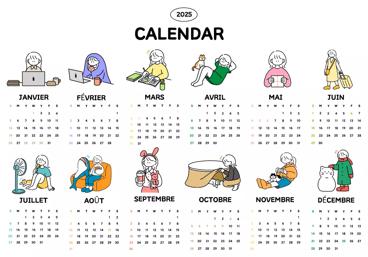 Un joli calendrier