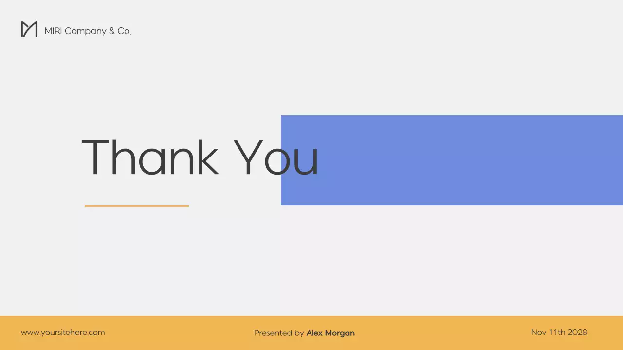 Blue Clean Business Presentation