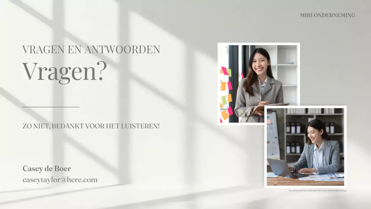 Schoon esthetisch Over mij profiel introductie presentatie voor professionals