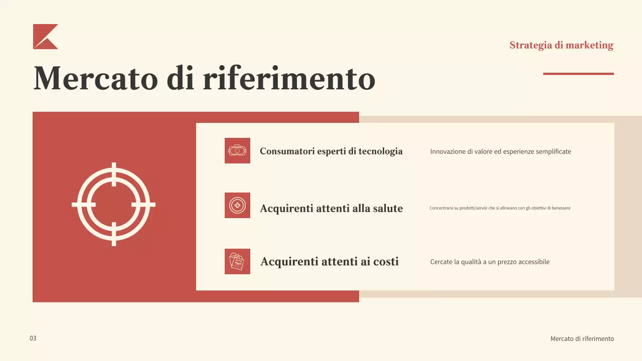 Piano aziendale Red Modern