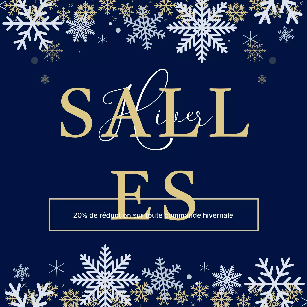 Événement de vente simple bleu marine