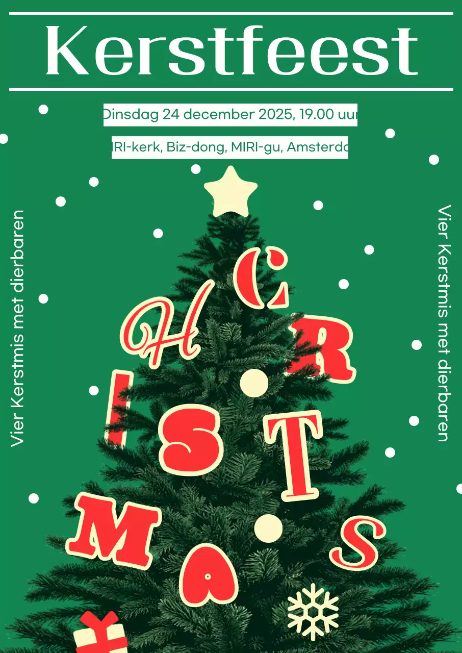 Groen en schoon kerstevenement