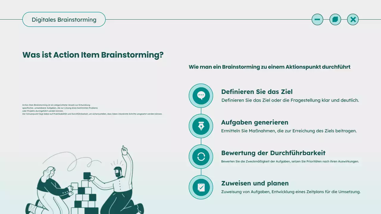 Teal Modern Brainstorming-Ideenleitfaden