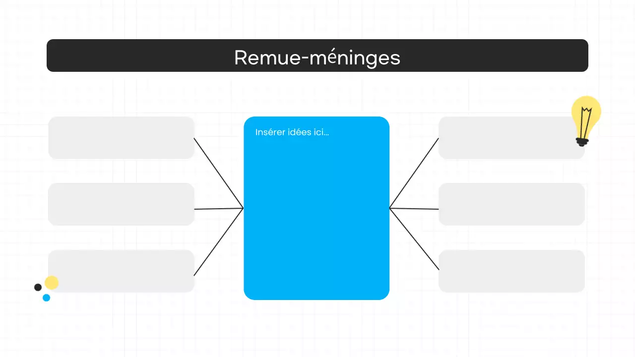 présentation de brainstorming moderne bleu