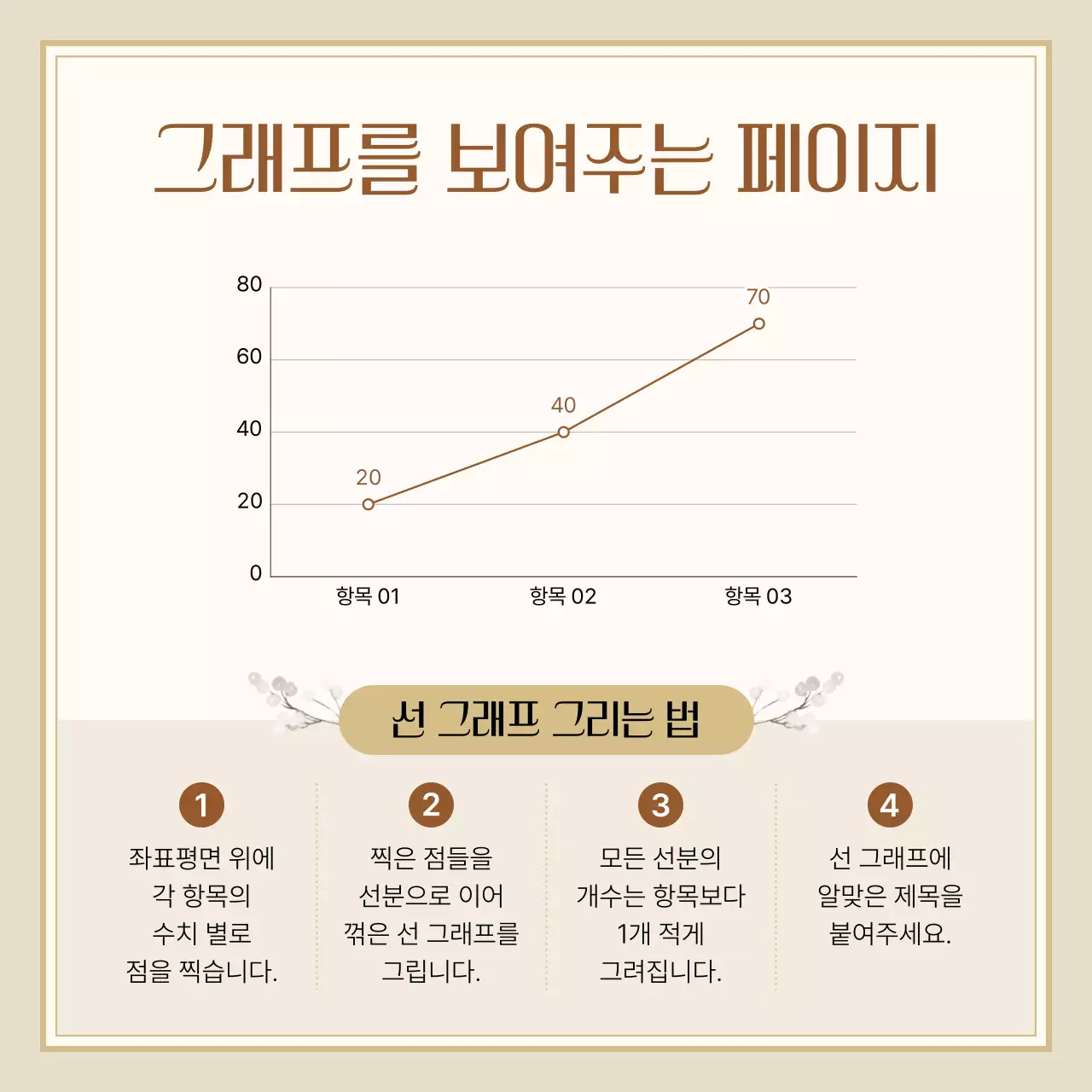 베이지 심플 디자인 엽서
