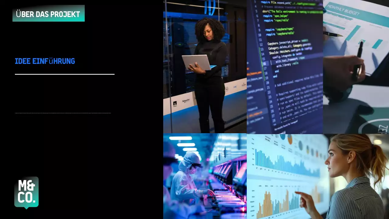 Blue Modern Projektvorschlag