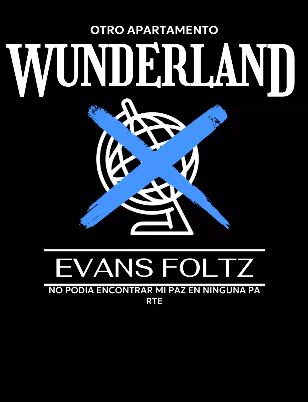 Promocione un concierto moderno con el icono de un globo terráqueo