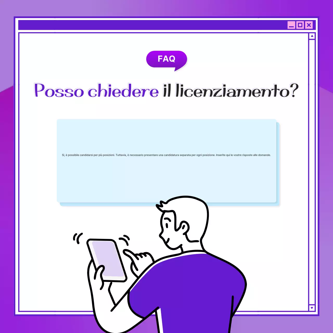 Una guida alle domande e risposte sul reclutamento viola e kitsch
