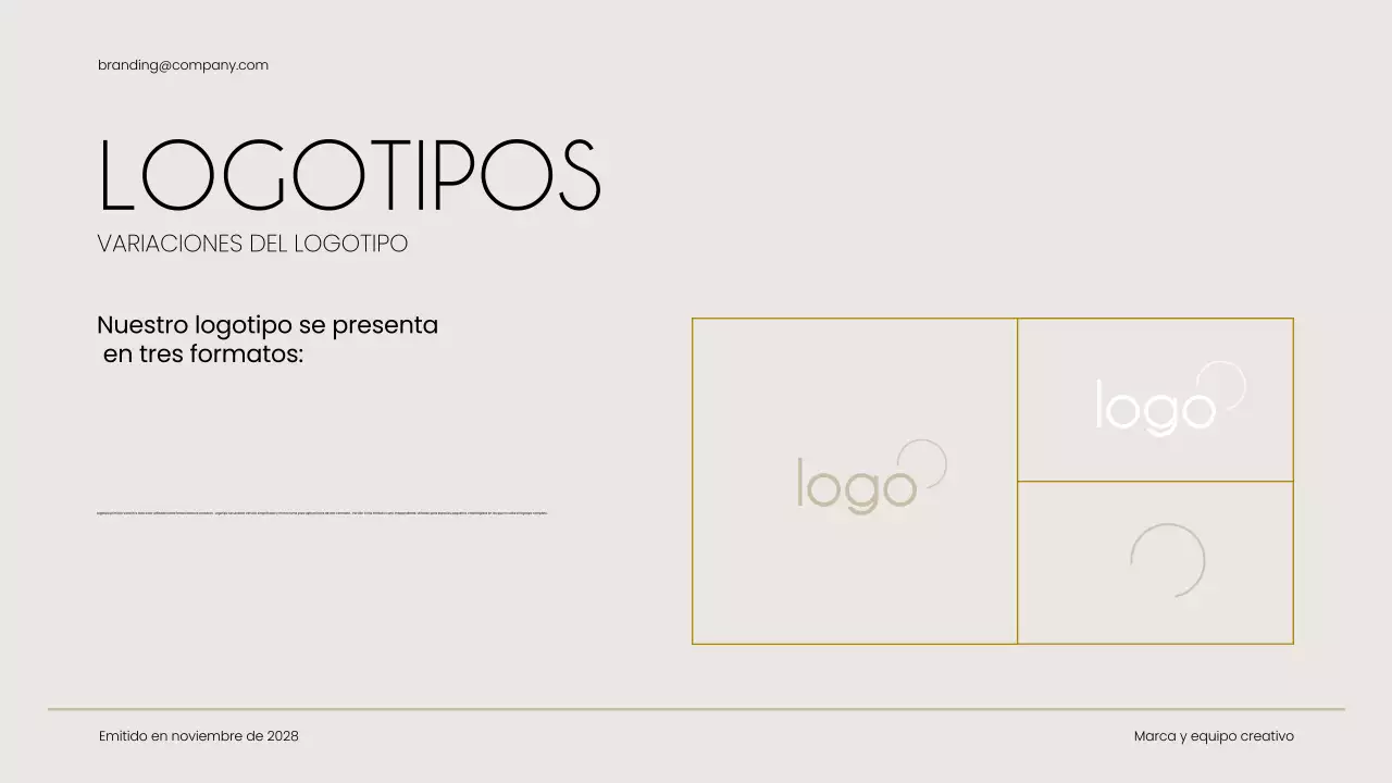 guía de la marca beige modern