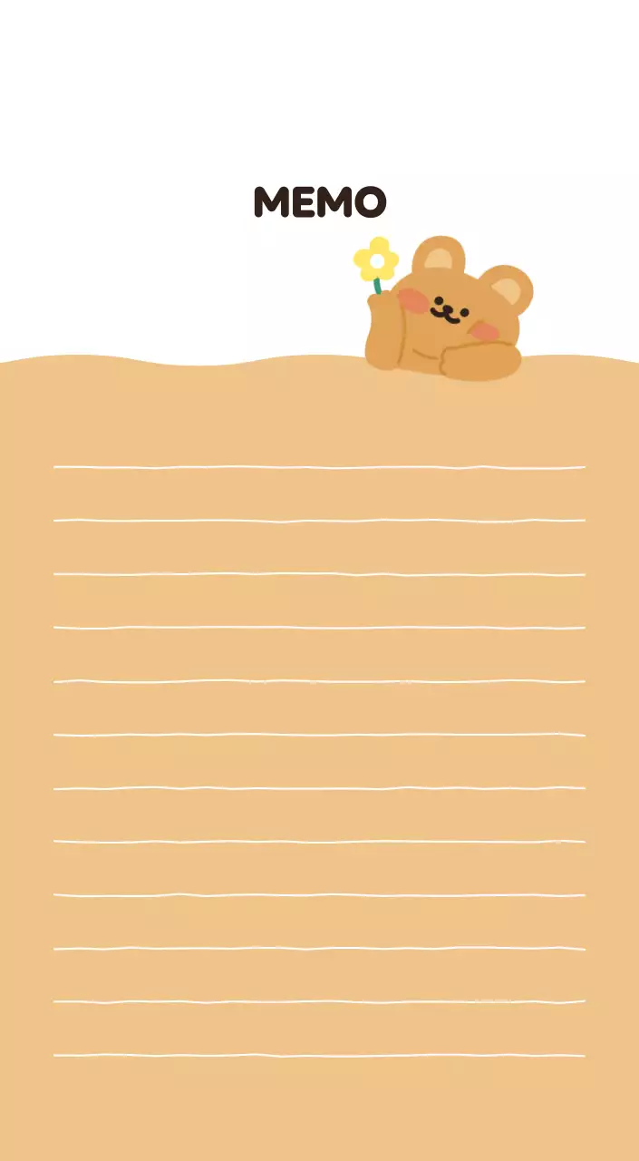 茶色とベージュの可愛らしい2025年カレンダー