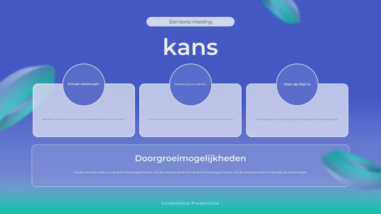 blauw modern zakelijke aankondiging