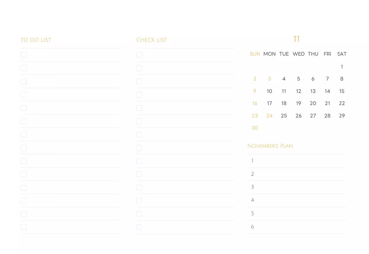 白と黒のシンプルな2025年版数字卓上カレンダー