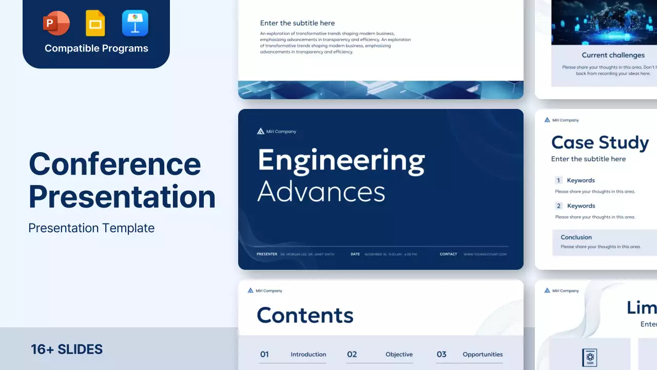 Blue Modern Engineering Presentation