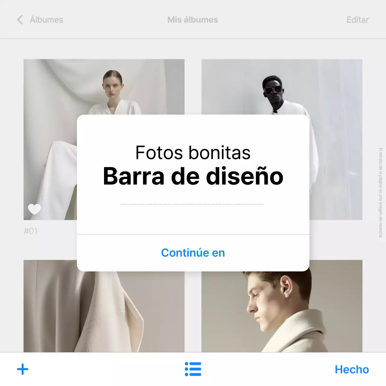 Explicación de la edición fotográfica minimalista en blanco
