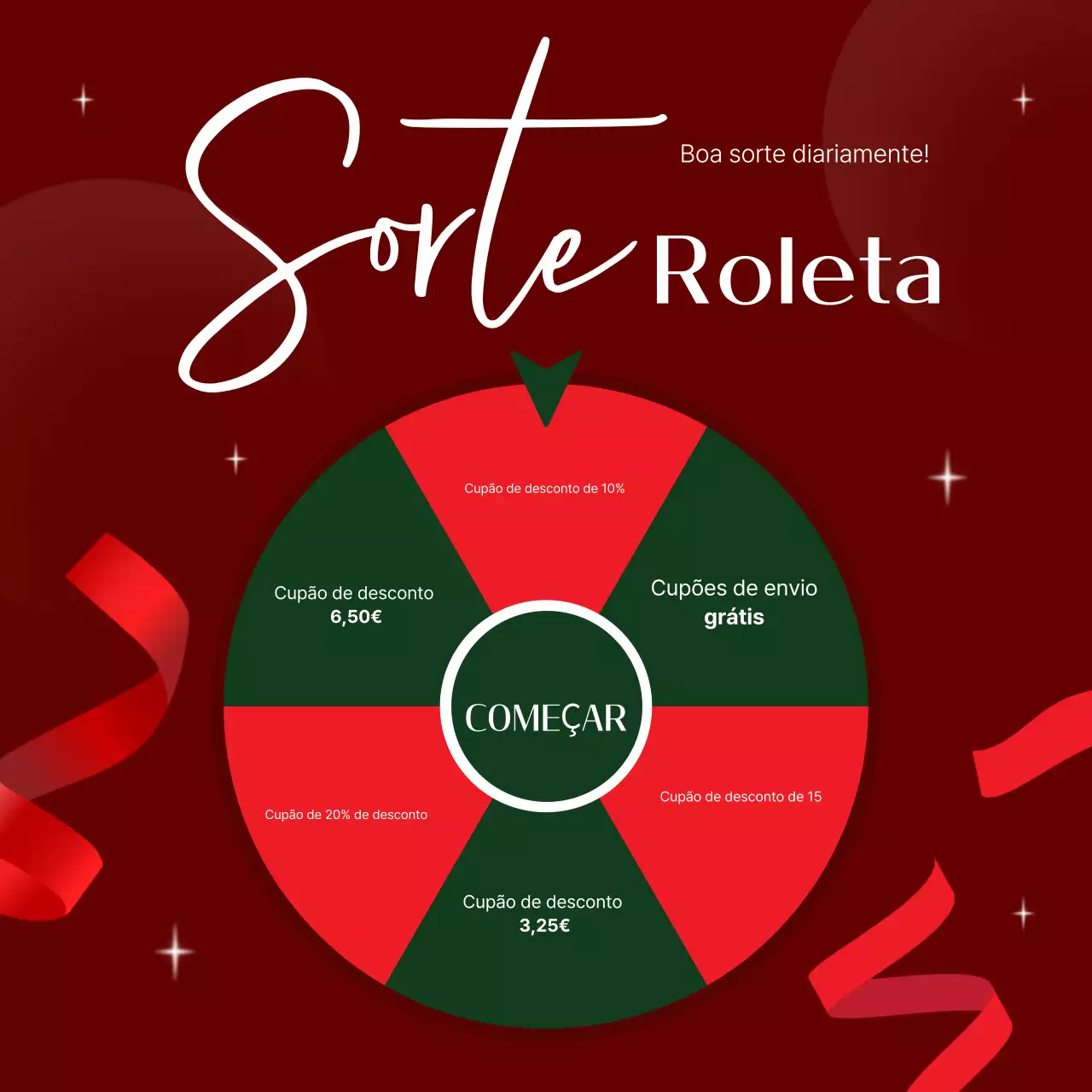 Evento promocional moderno vermelho