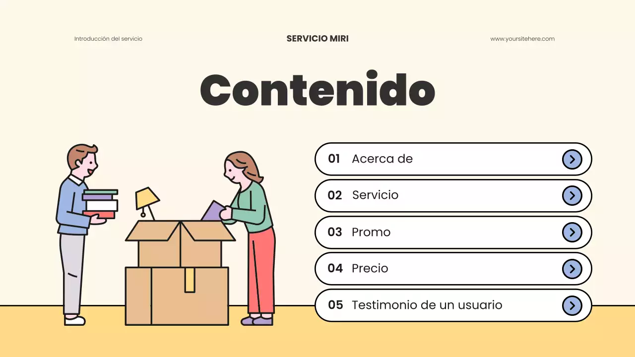 anuncio de mudanza moderno beige