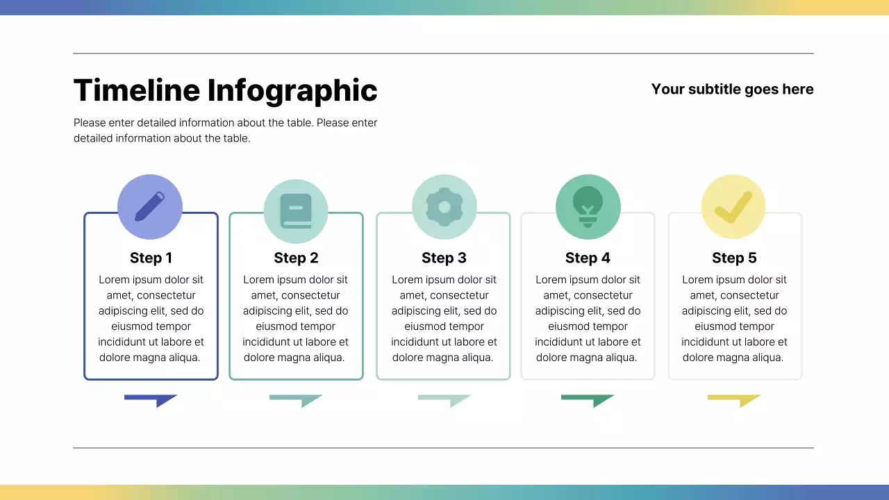 Rainbow Minimal Timeline Presentation
