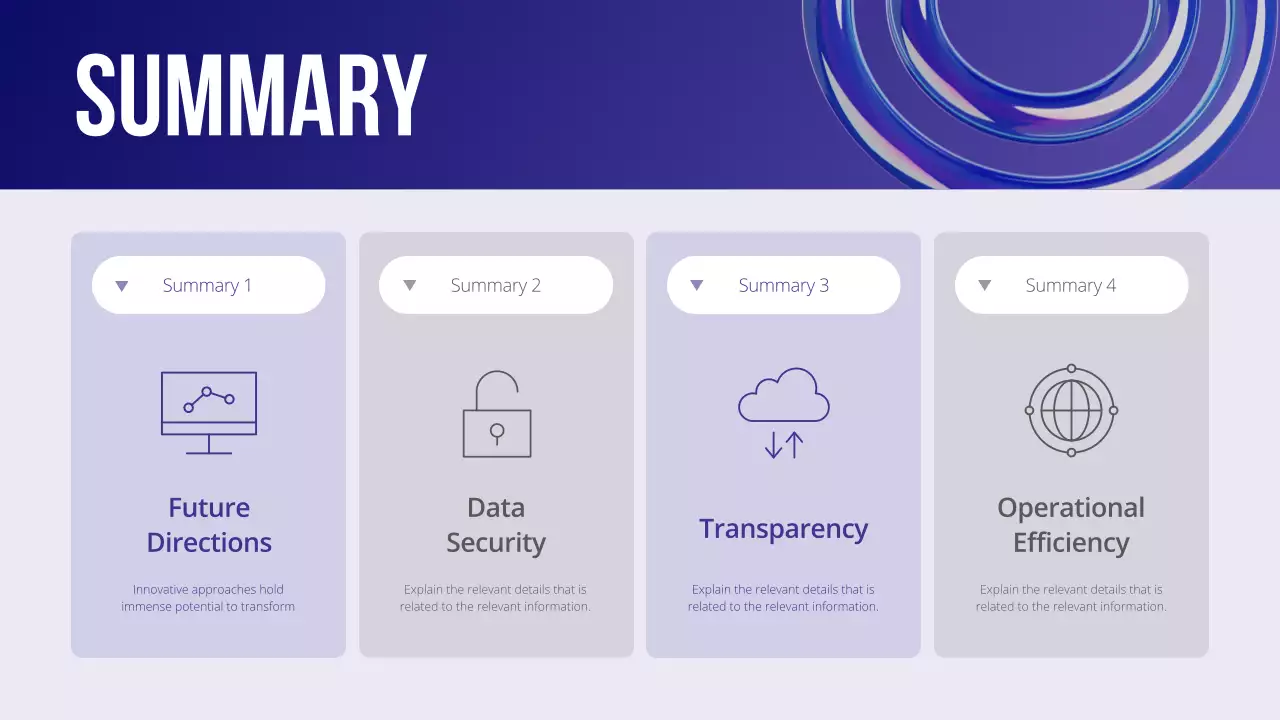 블루 모던 비즈니스 컨퍼런스 프레젠테이션