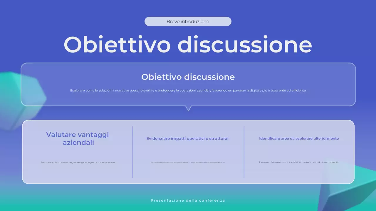 annuncio commerciale blu moderno