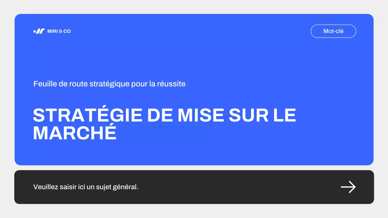 Guide de stratégie de marketing moderne bleu
