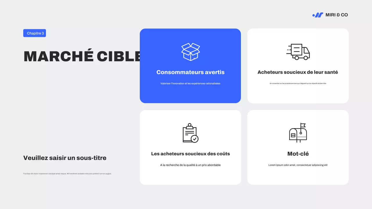 Guide de stratégie de marketing moderne bleu