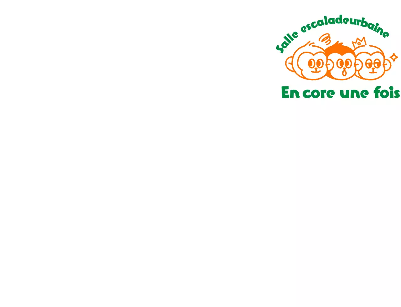 Logo d'entraînement avec illustration de singe