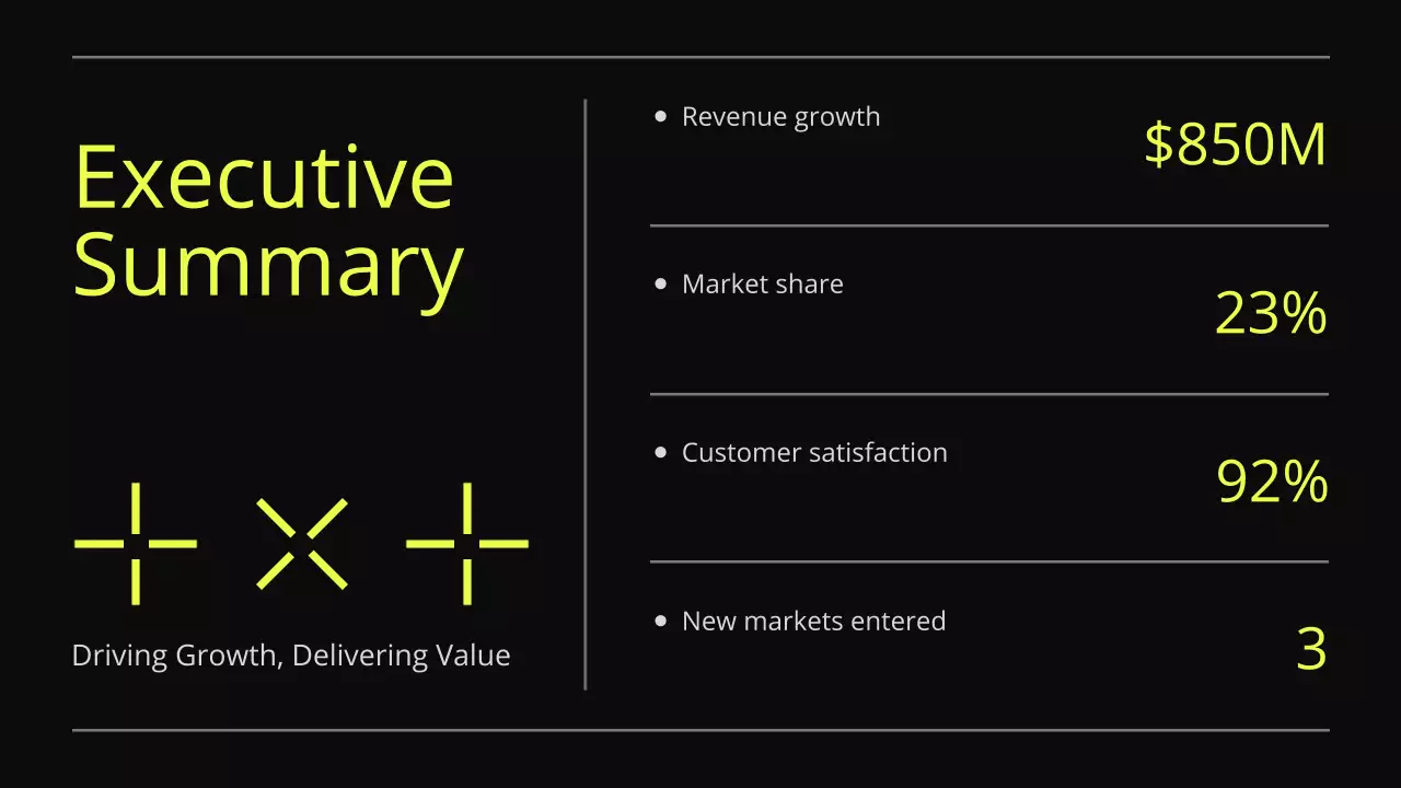 블랙 모던 비즈니스 보고서 프레젠테이션