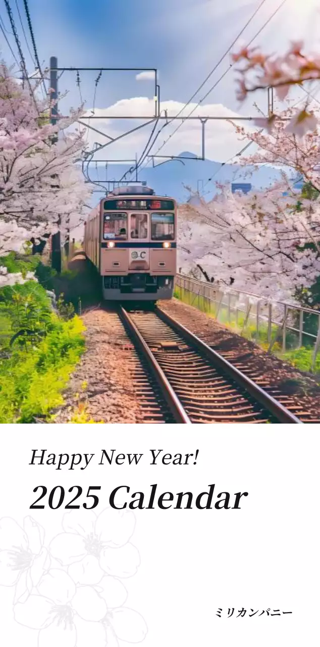 カラフルで高級感のあるフラワーカレンダー