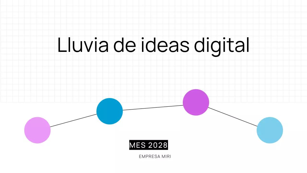 Moderna presentación digital en negrita y minimalista para lluvia de ideas