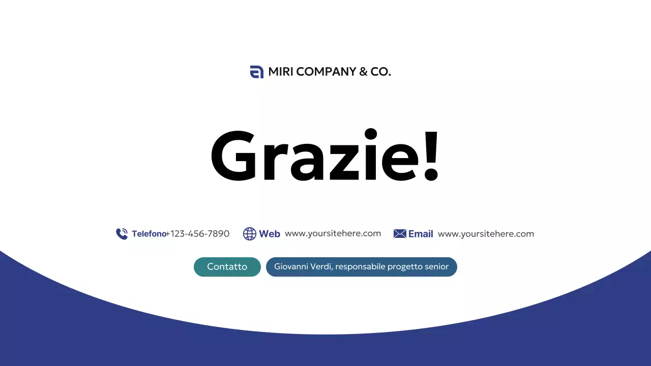 proposta commerciale moderna blu