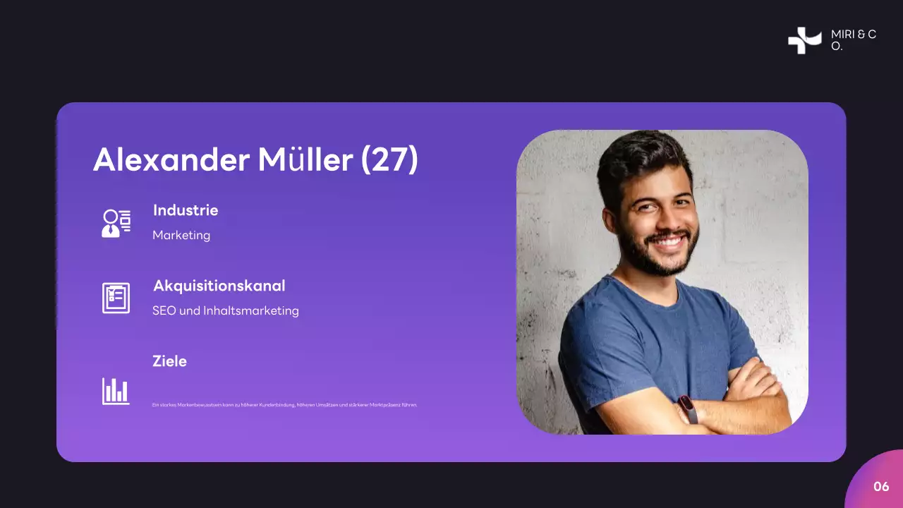 Lila Moderner Businessplan