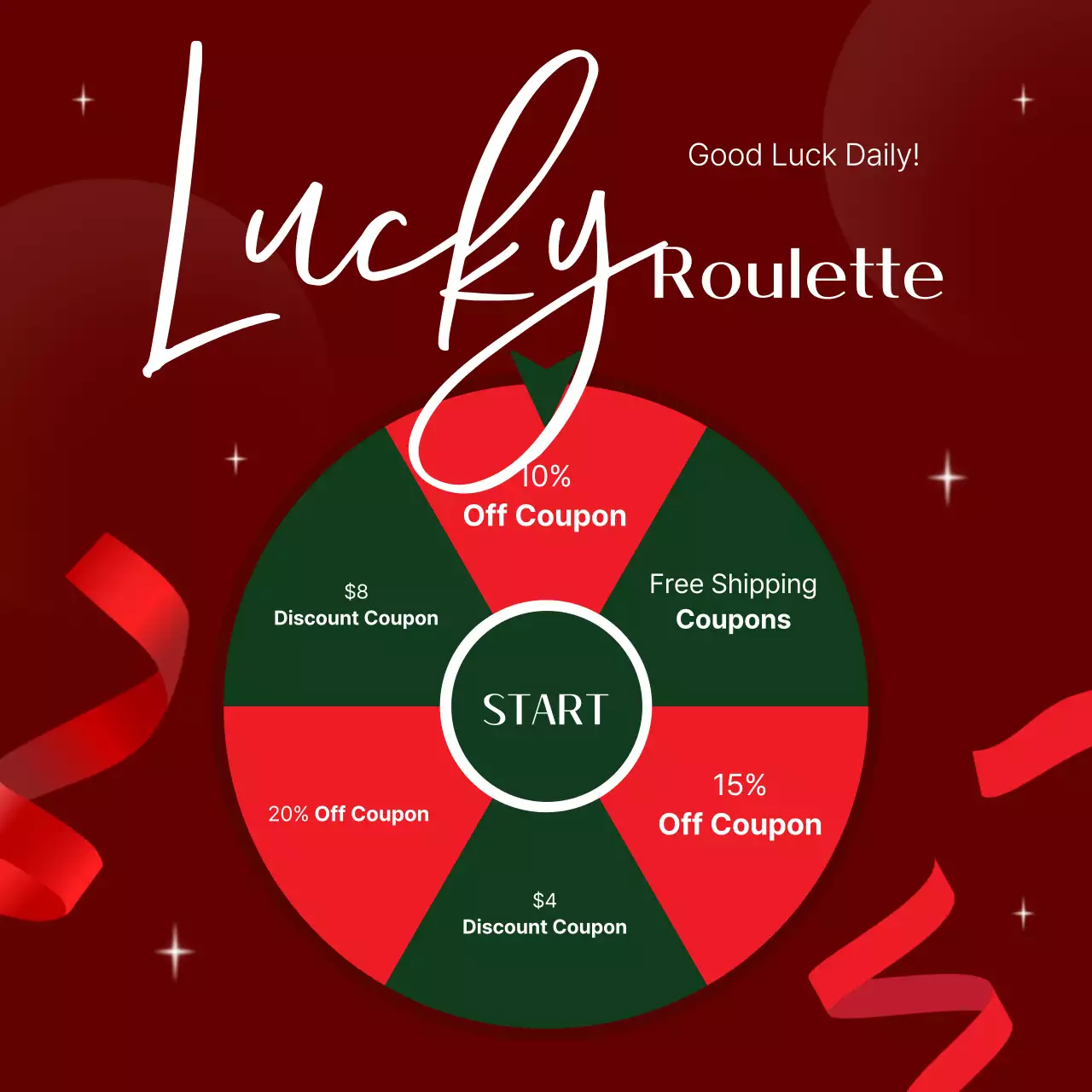 Bài đăng trên mạng xã hội khuyến mại giảm giá Red Trendy